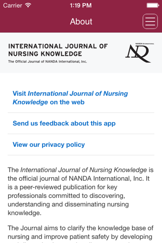 International Journal of Nursing Knowledge screenshot 2