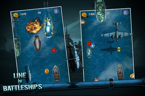 Line of Battleships - Conquer High Sea World Warfare of Naval Warship Fleet (Free Lite Edition) screenshot 2