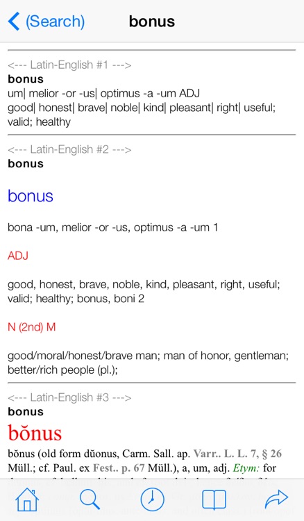 QuickDict Latin-English