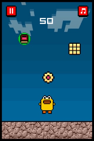 Cookie Fall Out - Addicting Flappy Cookie Bird Games For Kids Free screenshot 2