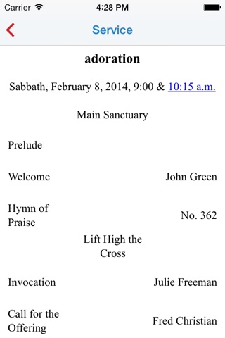 Church Bulletin screenshot 3