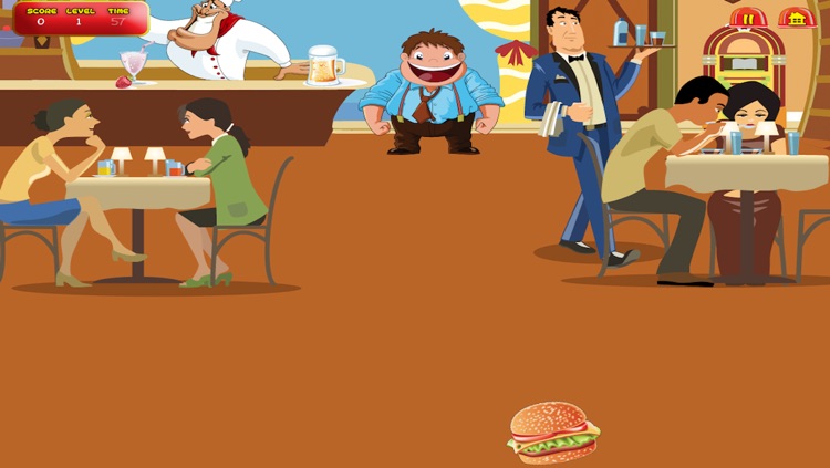 A Flick Burger Burgeria FREE! It's a Happy Cheesburger Drop Game