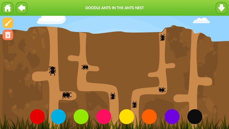 Doodle Fun Bugs Free - Preschool Coloring and Drawing Game for Kids screenshot-4