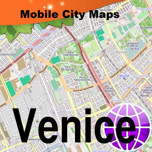 Venice Street Map. icon