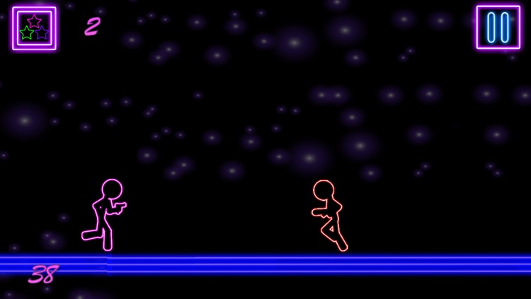 Glow Stick-Man Run : Neon Laser Gun-Man Runner Race Game For Free screenshot-3