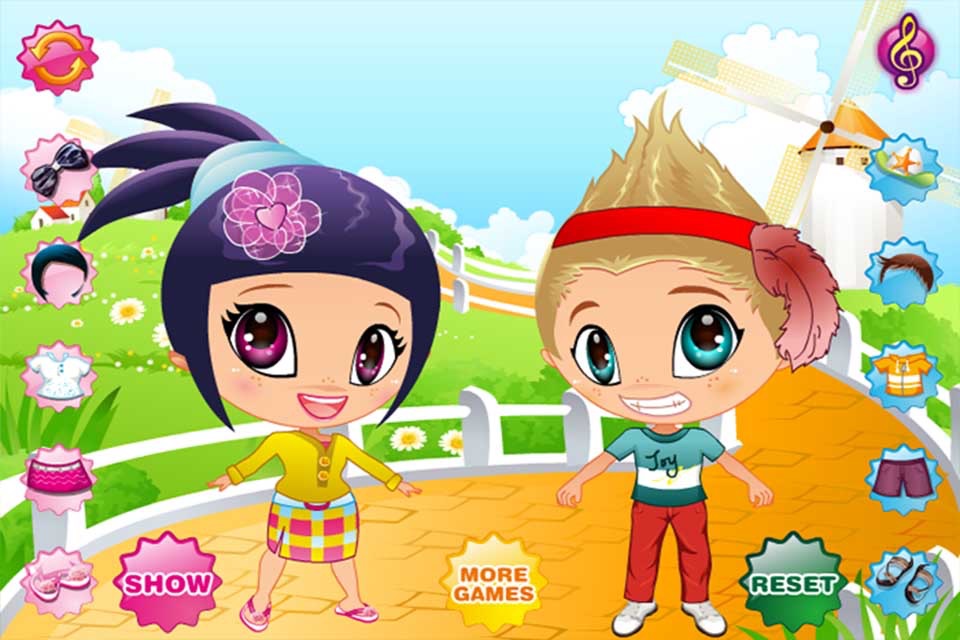 Cute Baby Couple Dress Up screenshot 4