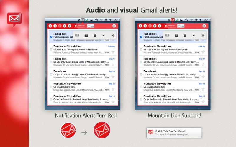 app for gmail - email menu tab iphone screenshot 2