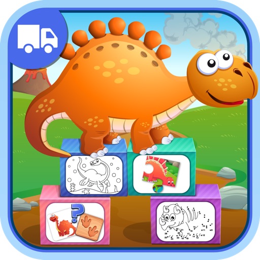 Dinosaurs Activity Center Paint & Play - All In One Educational Dino Learning Games for Toddlers and Kids iOS App