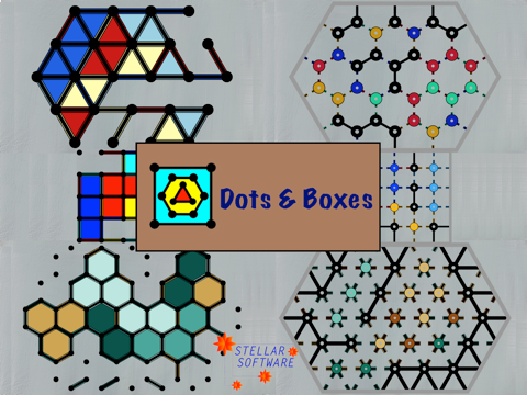 Screenshot #4 pour Dots & Boxes - with Triangles & Hexagons, Coins & Strings