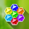 Hexazle - Hexagon Puzzle to connect, match and balance hexagons into snake or cross