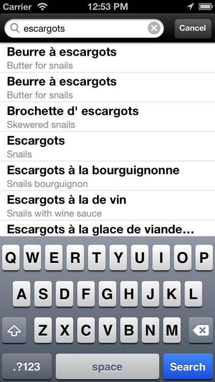 Foodictionary :: International Food & Beverage Translator screenshot-3