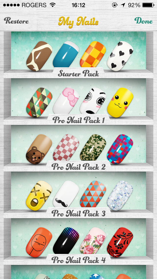 Nails Camera - Nail Art Stickers for Instagram, Tumblr, Pinterest and Facebook Photos的使用截图[2]