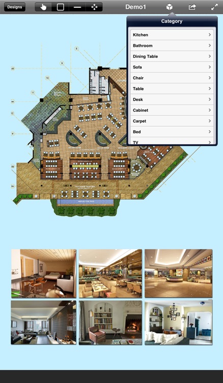 Home Office Design 3D- floor plan & draft design screenshot-3