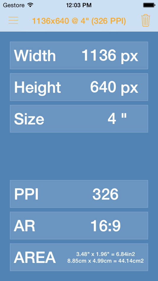 #1. PPI Calc - PPI Calculator (iOS) 来自: Fausto Ristagno