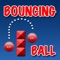 Avoid obstacles as you move the game world around A Bouncing Ball