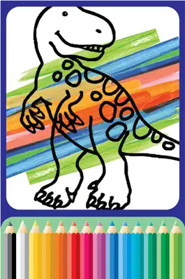 Game screenshot Dinosaurs Village coloring page for boys apk