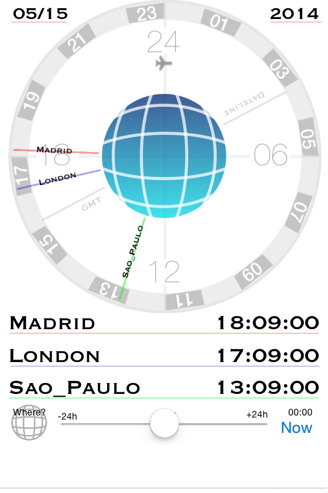 24h World-Clock screenshot 3