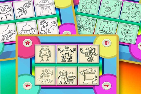 Children's Finger Painting HD - Kindergarten children Doodle and Drawing Robots screenshot 4