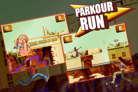 Parkour Run - Grim Oz Freestyle Rooftop Running (Free Game) screenshot 2