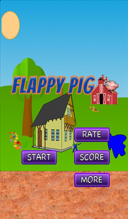 Pixie Pig - An Endless Tap Screen Flyer Game - A Pig that Swoops and Flys like a Bird