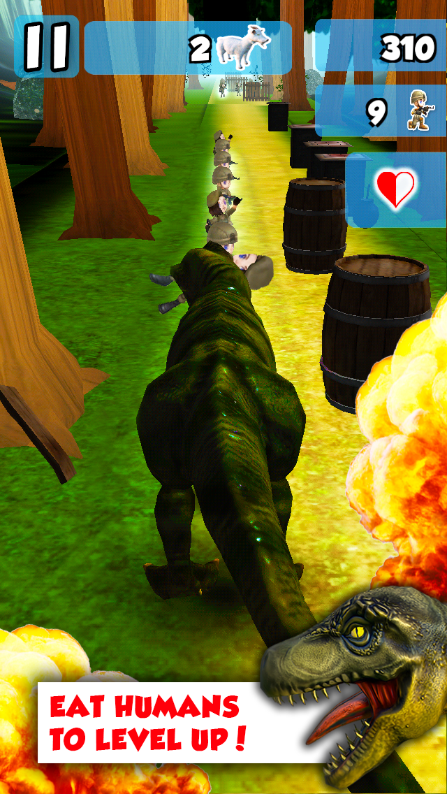 A Rex Rampage With 3D - Dangerous Dinosaurs Walking & Run-ning to Destroy & Devour Everything!のおすすめ画像3