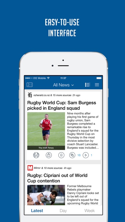 Sportfusion - Rugby World Cup 2015 Unofficial News & Live Scores screenshot-3
