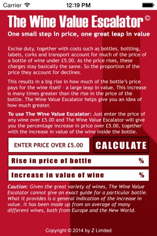 The Wine Value Escalator screenshot 2