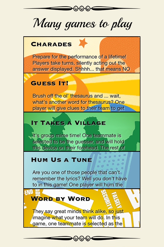 Classic Game Night - Charades, Guess Words, Songs, and Dance Party App with Family and Friends screenshot 2