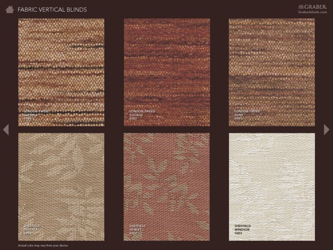 Graber Vertical Blinds Sample Book screenshot 4