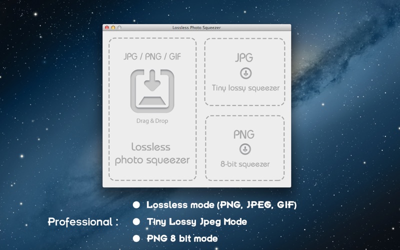 Screenshot #1 for Lossless Photo Squeezer - Reduce Image Size