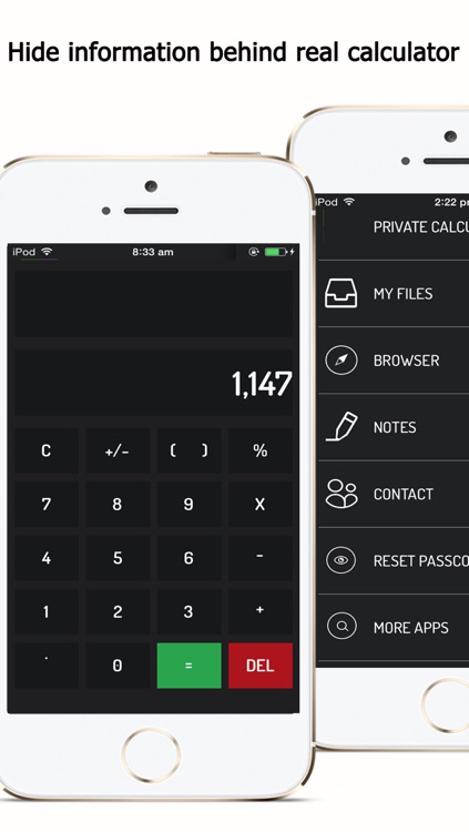 Private Fake Calculator - Hide your Files, Photo/Video, Browser, Notes, Contacts
