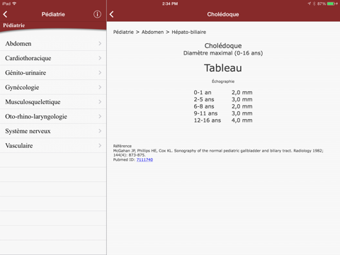 Screenshot #6 pour RadRef - Normal Values in Diagnostic Imaging