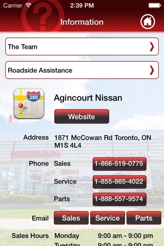 Agincourt Nissan screenshot 4