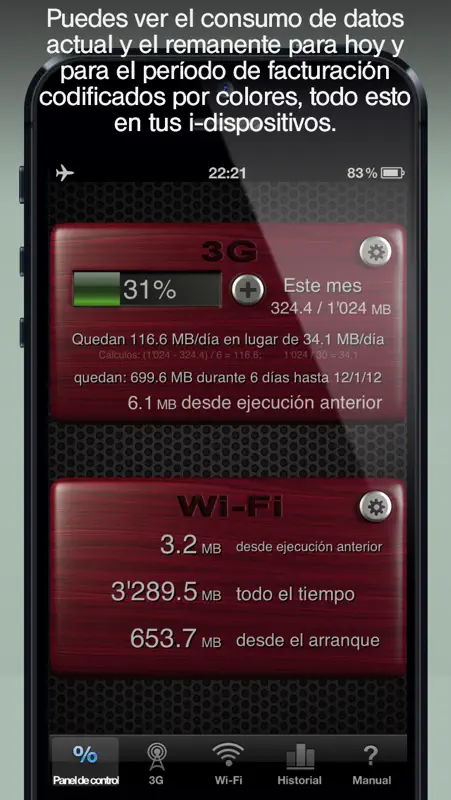 Download Meter para LTE/4G/G/ EDGE/ Wi-Fi - reduce tus gastos en internet móvil screenshot 1 of 5