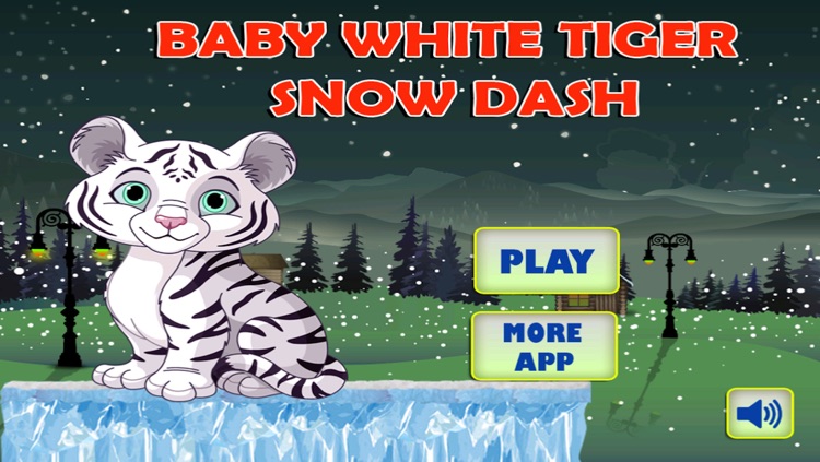 Baby White Tiger Snow Dash