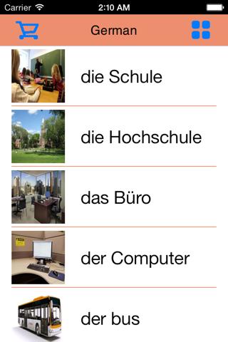 1500 Basic German Words screenshot 4