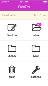 PamFax – Your Complete Fax Solution screenshot #1 for iPhone
