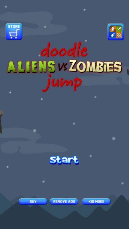 Doodle Alien vs Zombies Jump Game - Heads Up While Also Killing The Pacific Rim Plants!