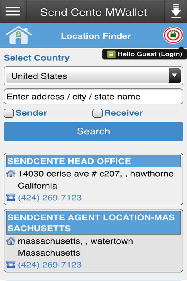 Send Cente Money Transfer