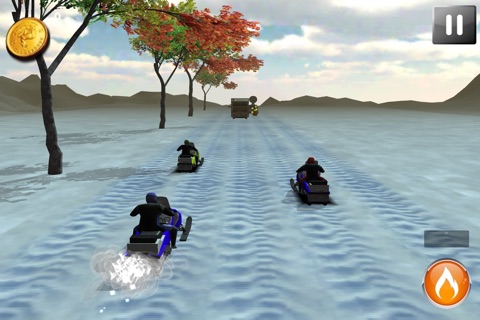 Snow Mobile Rampage Racing - Bandits On Ice Break Away screenshot 3