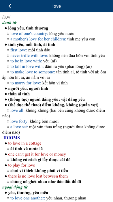 Screenshot #2 pour Từ Điển Anh Việt: English Vietnamese Dictionary