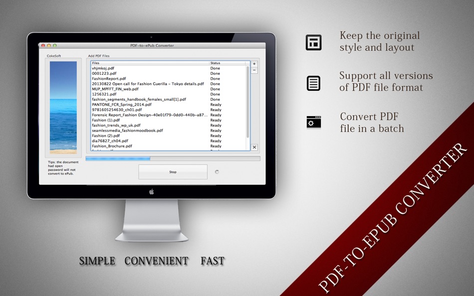 #1. Batch PDF to ePub Converter (macOS) 由: 方成 印