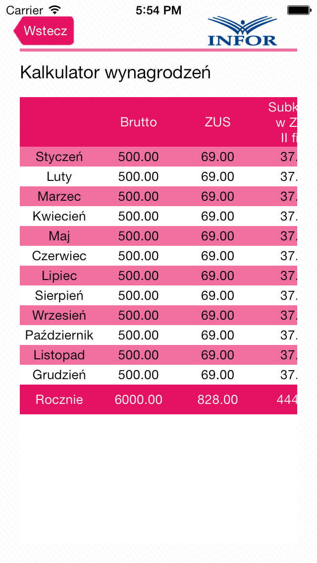 Screenshot #3 pour Kalkulator Wynagrodzeń 2014