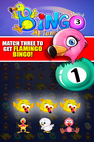 Flamingo Bingo FREE - Match 3 Three Puzzle Action Adventure Game screenshot 2