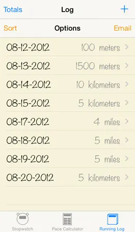 Game screenshot Running Pace Log hack