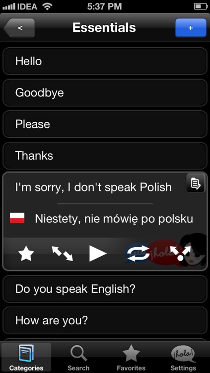 Lingopal Polish LITE - talking phrasebook