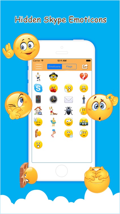 Hidden Emoticon Sticker Secret Smileys for Skype