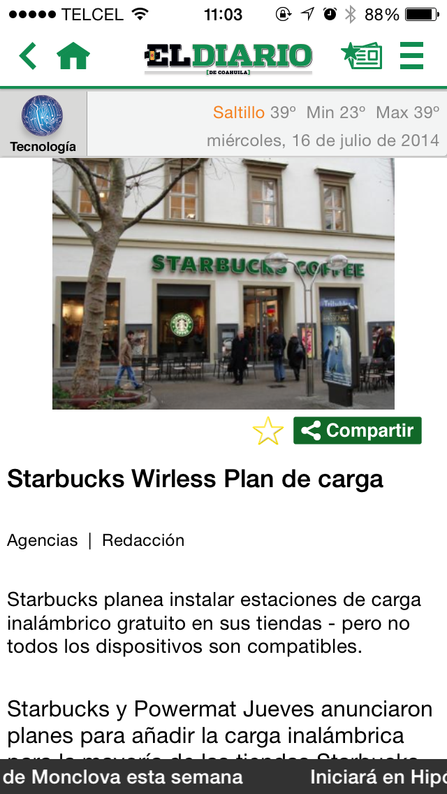 El Diario de Coahuila Screenshot