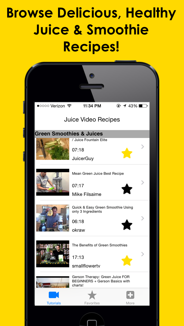 Screenshot #1 pour Juice Recipes Pro: Smoothies & Juice Video Tutorials