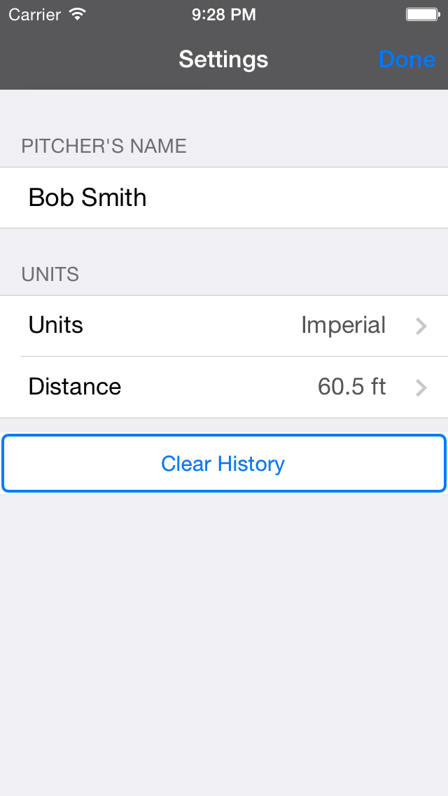 Pitch Speed for Baseball and Softball - Track How Fast like Radar Gun Screenshot